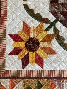 Sunflower Autumn quilt